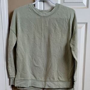 Time and Tru Men's Light Green Crewneck Sweater